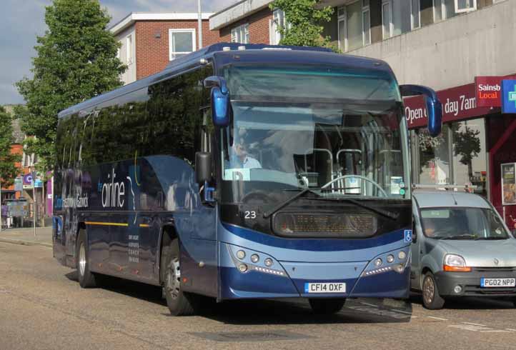 Oxford airline Volvo B11R Plaxton Panther 23